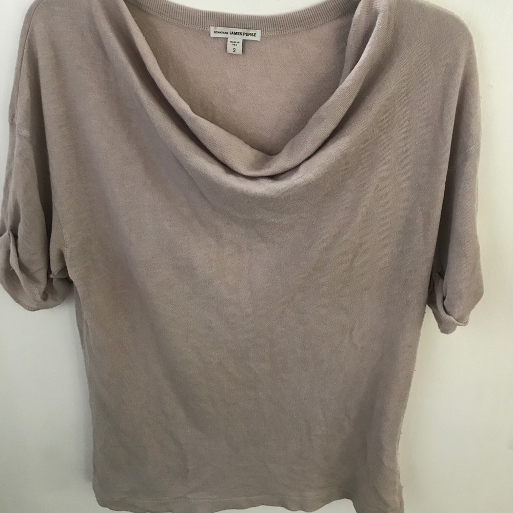 James Perse beige top